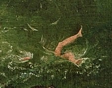 La chute d'Icare par Pieter Brueghel l'Ancien, copie, détail.